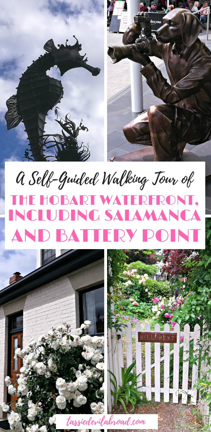 A Self-Guided walking tour of Historical Battery Point, Salamanca and the Hobart waterfront area. #Hobart #Tasmania #travel