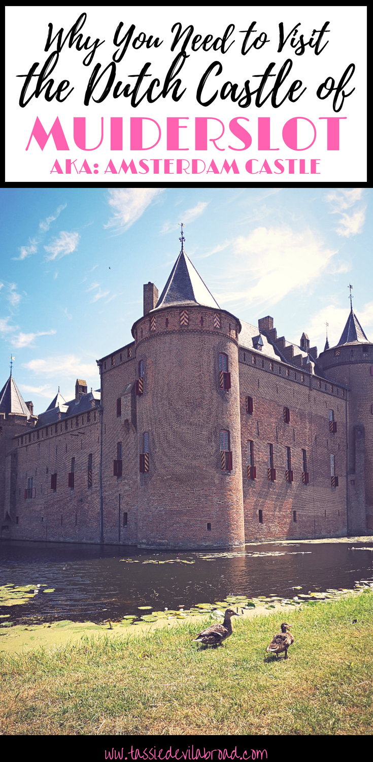 Find out everything you need to know about visiting the beautiful Dutch castle Muiderslot in the town of Muiden! #amsterdam #amsterdamcastle #dutchcastles #castles #travel