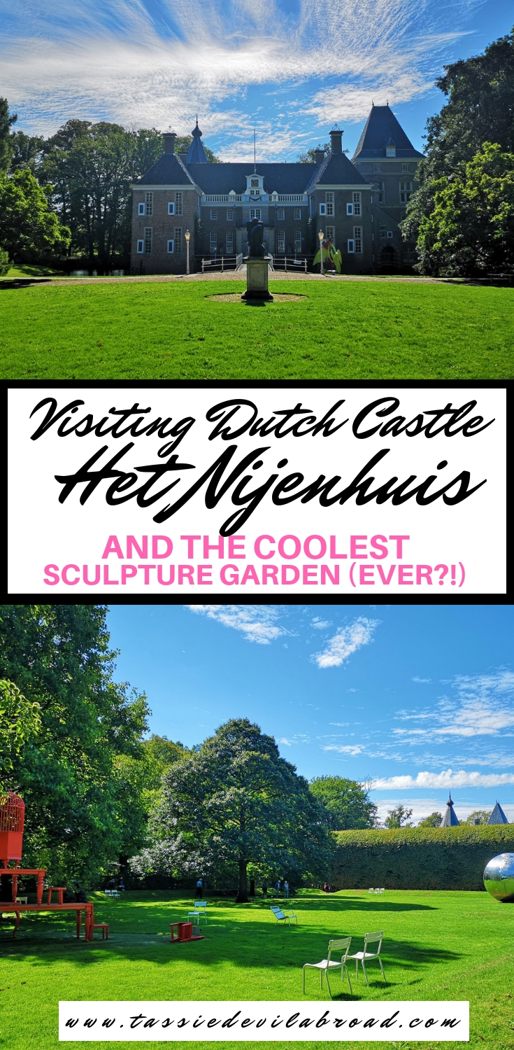 Castle Het Nijenhuis near Zwolle has one awesome sculpture garden! Find out how to plan your visit here. #castles #netherlands #sculpturegarden
