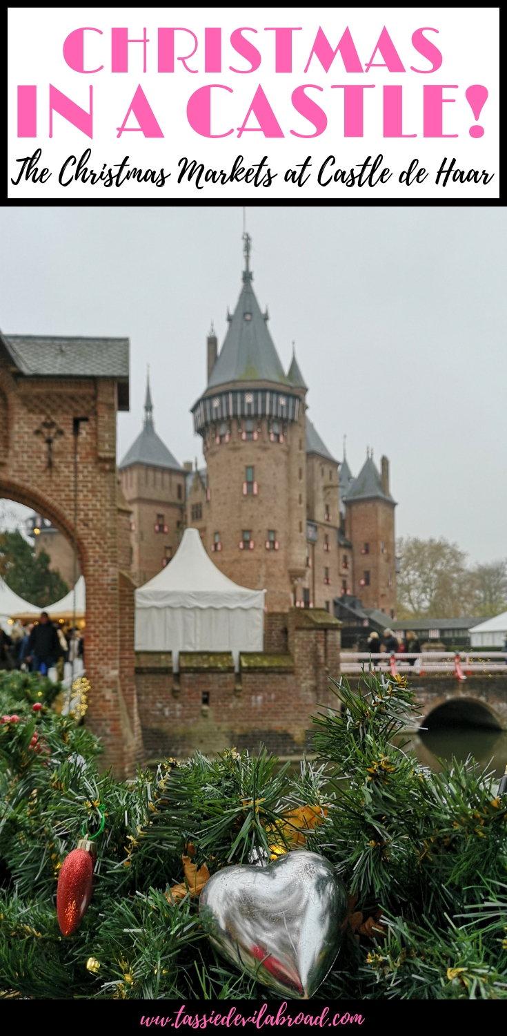 All the details and inspiring photos of the Country and Christmas Fair, an annual festive tradition at Castle de Haar in the Netherlands. #christmasmarkets #castle #europetravel