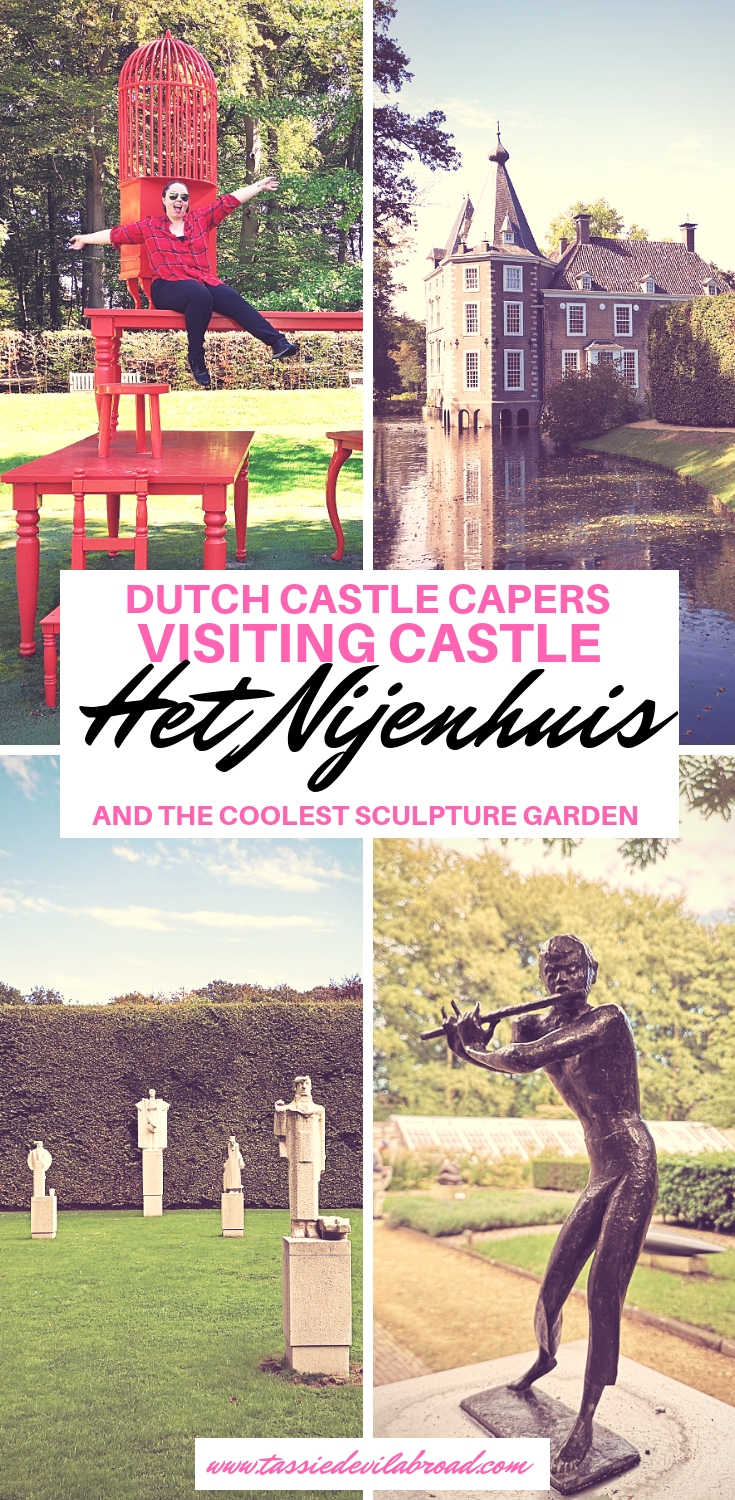 Castle Het Nijenhuis near Zwolle has one awesome sculpture garden! Find out how to plan your visit here. #castles #netherlands #travel #sculpture