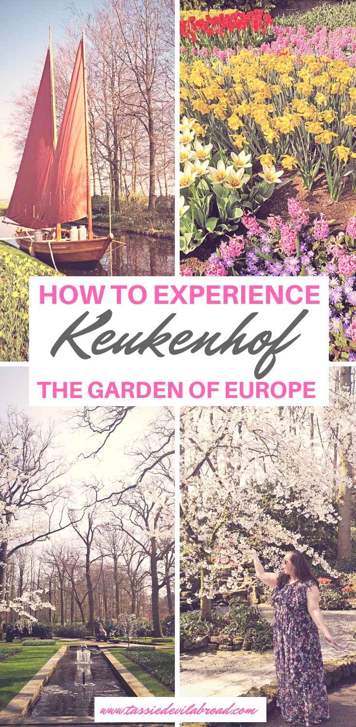 Everything you need to know to explore Europe's most amazing garden in the Netherlands: Keukenhof! #tulips #amsterdam #travel #keukenhofgarden