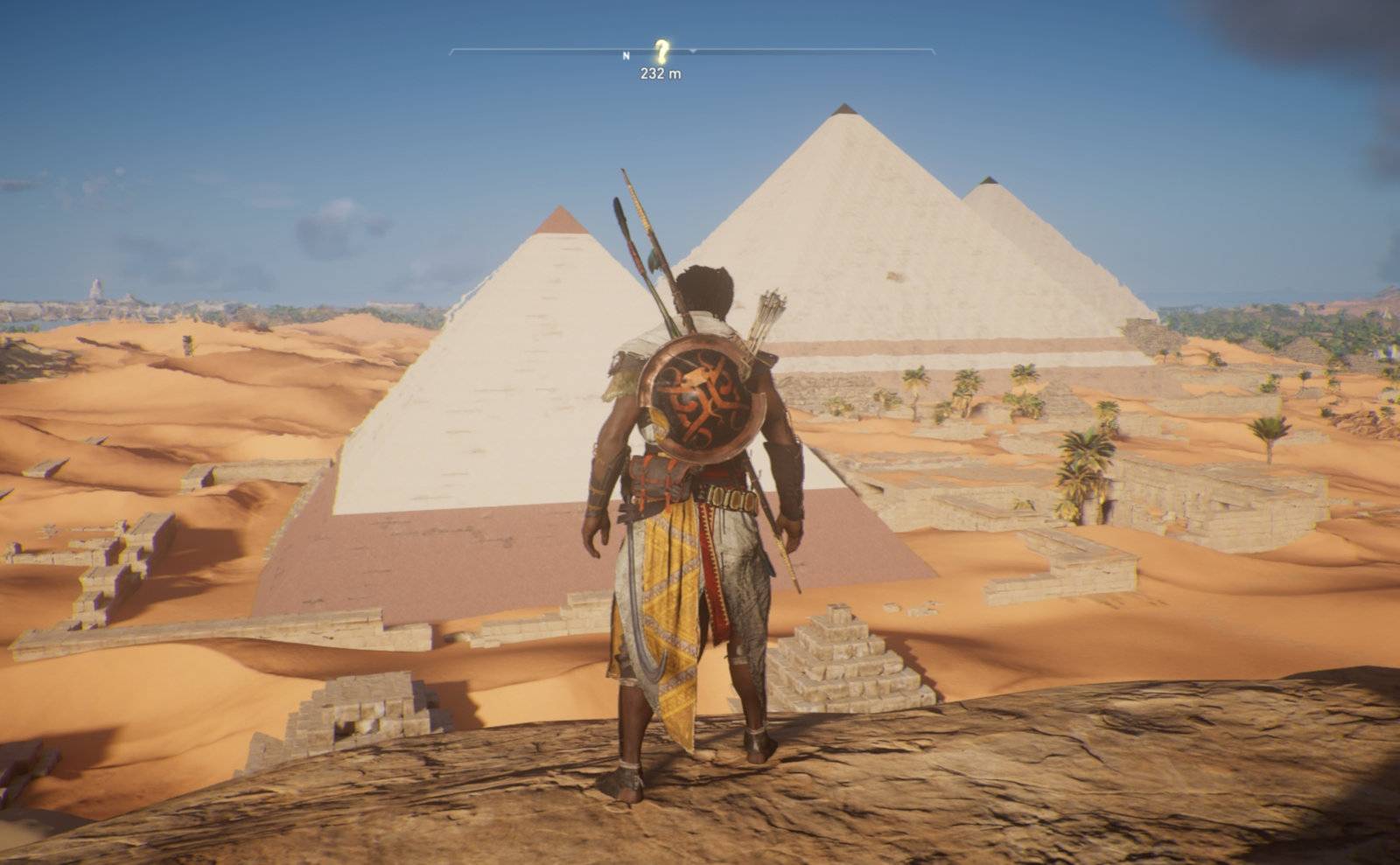 The best video games to inspire travel - in Assassin's Creed Origins you can actually climb on top of the great pyramids at Giza!