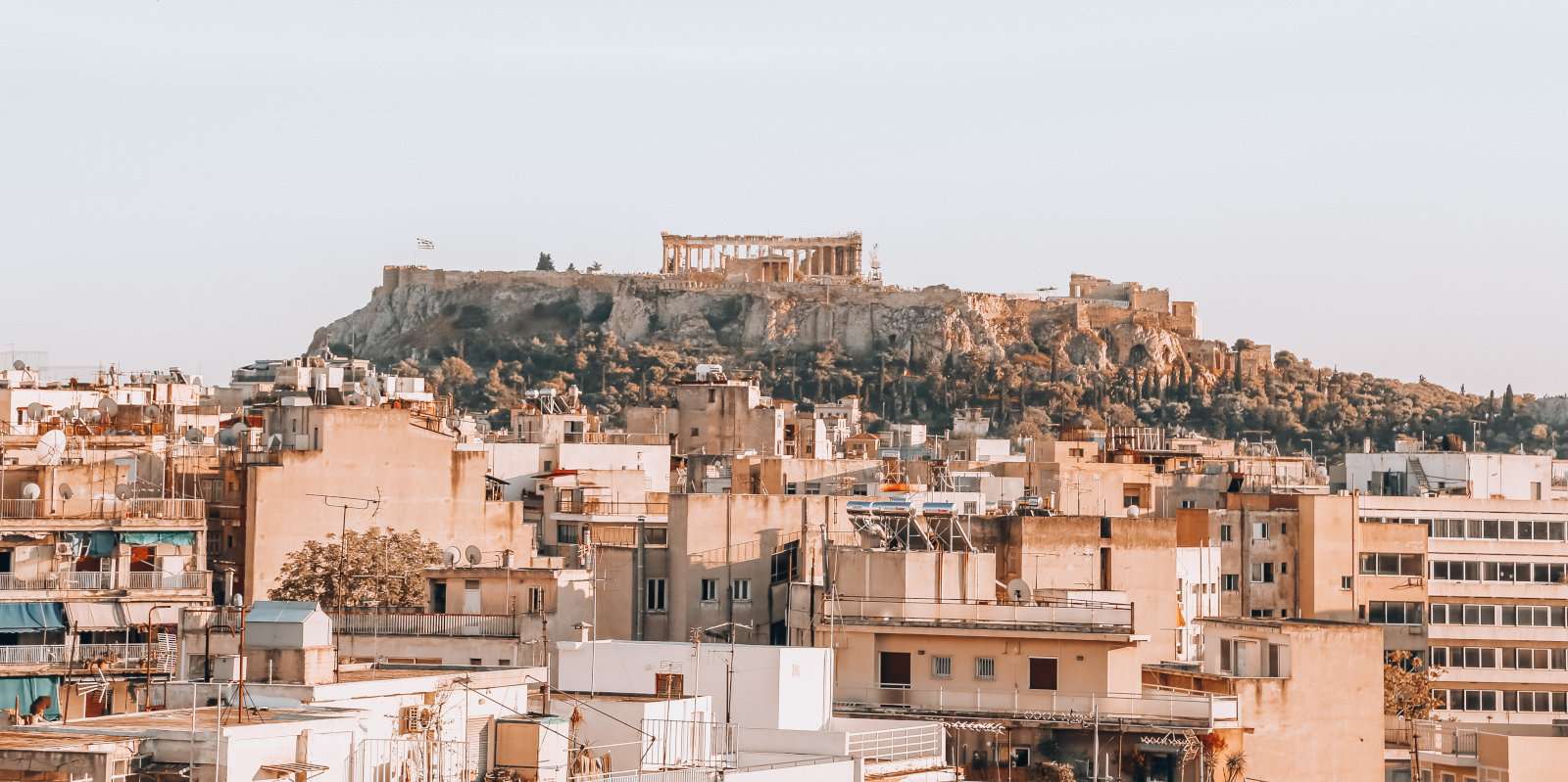 How the acropolis in Athens looks now, but you can see it in all its glory when playing Assassin's Creed Odyssey!