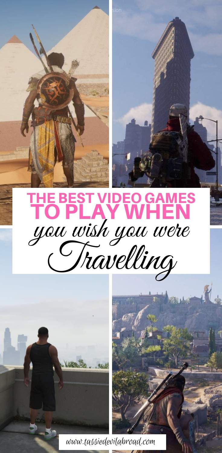 Video games to play when you wish you were travelling but can't right now. #videogames #travelinspired 