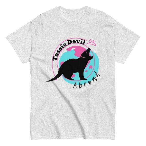 Tassie Devil Abroad Logo Unisex Tee - Image 5