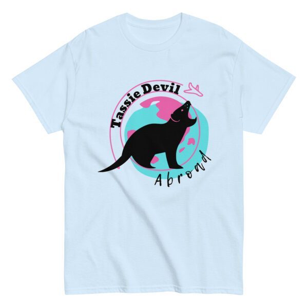 Tassie Devil Abroad Logo Unisex Tee - Image 4