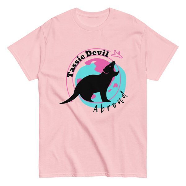 Tassie Devil Abroad Logo Unisex Tee - Image 3