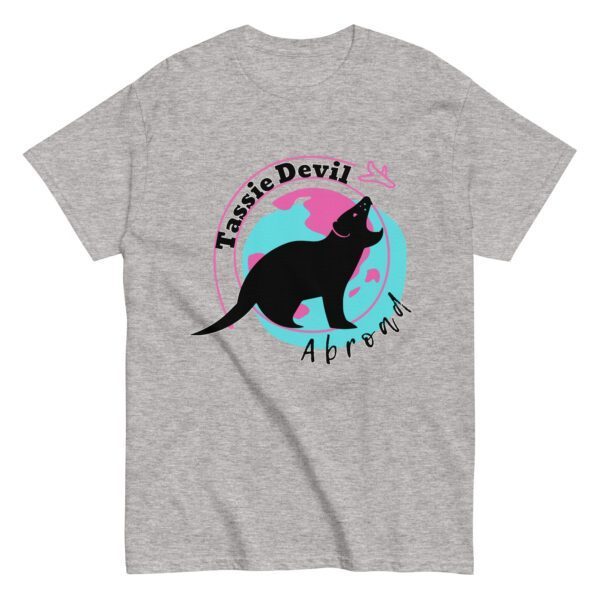 Tassie Devil Abroad Logo Unisex Tee - Image 2