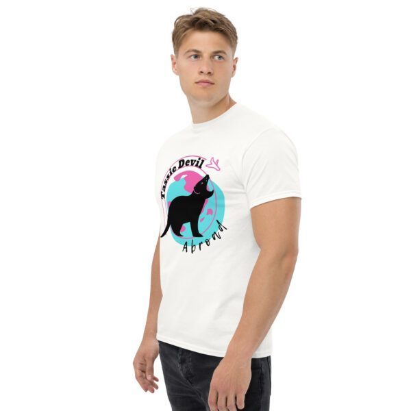 Tassie Devil Abroad Logo Unisex Tee - Image 8